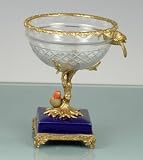 Crystal, Brass, Porcelain Bowl