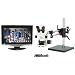 O.C. White TKPZ-TLV2 Pro-Zoom 6.5 Trinocular Microscope with Ball Bearing Base, Analog Camera and LV2000 High Intensity Dimmable LED Light Source