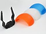 Cosmos ® Soft Pop-Up DSLR Flash Diffuser for Canon EOS Nikon Olympus Pentax On-Camera Flashes with White Blue & Orange Screens (cooling & warming) with Cosmos Fastening Strap