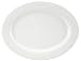 Nikko Ceramics Blanc Fleur Oval Platter 14"