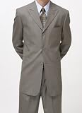 Vanetti Mint Windowpane Three Button Side-Vented Suit with Pleated Pants