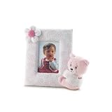 Trudi 28064 - Bilderrahmen Teddyb&auml;r rosa 23 x 35 cm, rosa