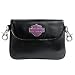 Harley-Davidson Black Leather Club Case w/ Rhinestone Logo (07194)