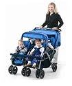 Quad Four Child Stroller