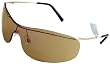 Dolce & Gabbana D&G 443S E54 Rimless Shield Fashion Sunglasses, Gold Frame/ Brown Lenses