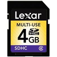 Lexar 4 GB Class 2 SDHC Flash Memory Card LSD4GBASBNA