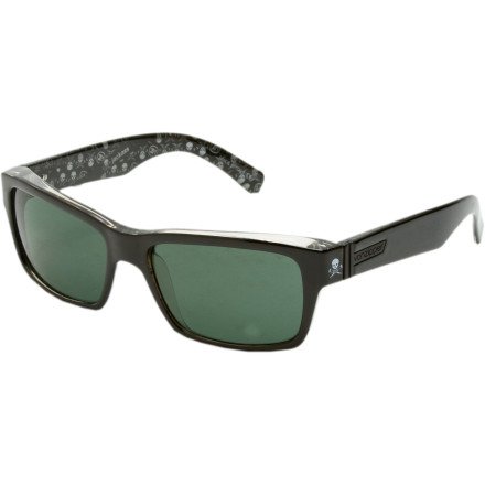 VonZipper Fulton Sunglasses Black Satin/Grey, One Size