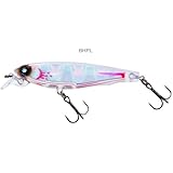 Yo-Zuri 3DS Minnow Suspending Lure, Holographic Bleeding Clear Minnow, 2 3/4-Inch