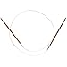 ChiaoGoo Circular 32 inch (81cm) Bamboo Dark Patina Knitting Needle Size US 5 (3.75mm) 2032-5