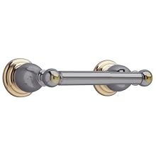 American Standard 8040.230.246 Prairie Field Single Toilet Paper Holder, Satin Nickel with Brass Accents