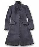 DKNY Girls Ruffle Front Wool Coat