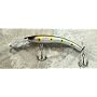 Jlvlures JLV Lures Raptor Minnow Freshwater Diver Psychodot : Walleye Sauger Pike Bass Steelhead Crankbait Deep Troll Tantalizing Curve Body Wobble Kicking Rattle Rattling Trolling Casting Cast Treble Bronze Hook Darting Structure Fishing Gravel Bottom Rock Stump