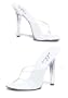 Women's 5 Inch Heel Clear Mule (Clear;6)