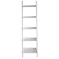 5-Tier Leaning Wall Shelf - White