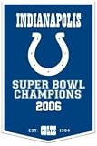 Indianapolis Colts 24x36 Wool Dynasty Banner - NFL Flags/Banners