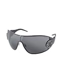 Roberto Cavalli Augia - Logo Stamp Shield Sunglasses black/dark grey