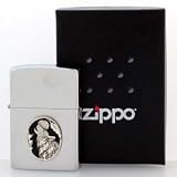 Wildlife Zippo Lighter - Howling Wolf