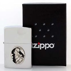 Howling Wolf Zippo Lighter