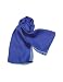 Versace Greca Band Two-Tone Silk Long Scarf Blue