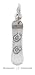 Sterling Silver Snowboard Charm