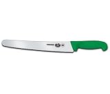 Review R H Forschner by Victorinox 47483 / R H. Forschner by Victorinox 10-1/4-Inch Curved Slicing Knife, Green Fibrox Handle