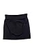 Aiko womens black ribbed folded over waist knit mini skirt S
