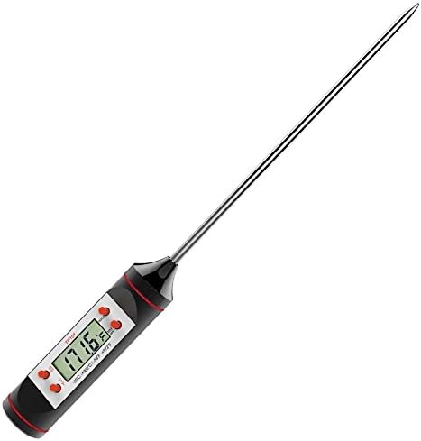 Remission Cooking Thermometers, Digital Stainless Cooking Thermometer with Instant Read, Long Probe, LCD Screen, Anti-Corrosion, Best for Food, Meat, Grill, BBQ, Milk, and Bath Water