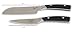 Emeril 2 Piece Knife Set 5 Santoku 3.5 Paring Knife Forged Steel Clad Emerilware (Black)