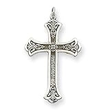 Sterling Silver Antiqued Cross Pendant