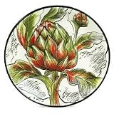 Fitz and Floyd Vista Bella Salad Plate, Artichoke