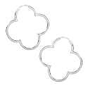 VINANI Creolen Large Hoop Flower Silber 925 Ohrringe CFW1