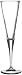 Bormioli Rocco Ypsilon Stemware Flute Glasses, Set of 6