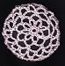 Pale Pink Hair Net Crocheted Hair Bun Cover- LARGE