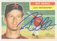Roy Oswalt, Houston Astros, 2005 Topps Heritage Autographed Card