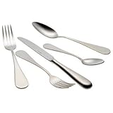 Ricci Manzoni Satin 45-Piece Stainless-Steel Flatware Set, Service for 8