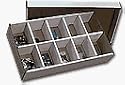 BCW Sorting Tray (10 Slots) - Corrugated Cardboard Storage Box - Baseball, Football, Basketball, Hockey, Nascar, Sportscards, Gaming & Trading Cards Collecting Supplies