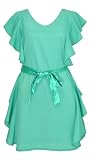 Banana Flame Frill Party Dress