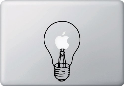 Light Bulb Macbook Decal Mac Apple skin sticker Light Bulb Macbook Decal Mac Apple skin sticker