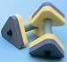 Sports : Aqua-Jogging Hanteln, 3eckig (Paar)