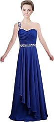 One Shoulder Sweetheart Bridesmaid Dress/Prom Dress/Wedding Party Dress 