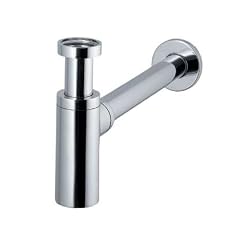 Design Siphon Geruchverschluss zylindrische Form Messing verchromt