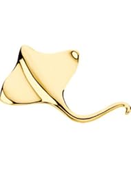 Genuine IceCarats Designer Jewelry Gift 14K Yellow Gold Stingray Brooch/Pendant. Stingray Brooch Stingray Brooch/Pendant In 14K Yellow Gold