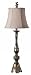 Uttermost 29152 Kayla Buffet Lamp in Heavily Antiqqued Silver Leaf