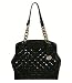 Brahmin Essex Collection Joy Black Quilted Satchel Purse