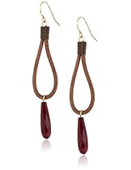 The SAK Leather Loop Drop Earrings