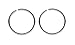 Pair of Seamless Rings 18g-16g-5 sizes-Annealed Stainless Steel-No Tools-Cartilage Earring-Lip-Nose