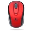 Logitech V220 Cordless Notebook Mouse - Red