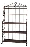 IMAGE OF Large Metal Wood Bakers Rack