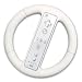 24Hours Shop Wii WHITE FULL STEERING WHEEL ATTACHMENT FOR NINTENDO Wii FOR Wii CONTROLLER