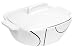 Corelle Coordinates 2 1/2 quart Square Round Casserole with Ceramic Cover, Simple Lines